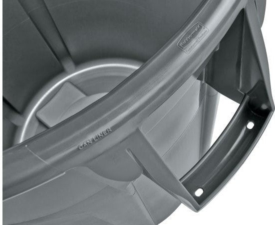 Rubbermaid - 32 Gal BRUTE Gray Round Waste Container Without Lid - RCP-2632-88-GRAY