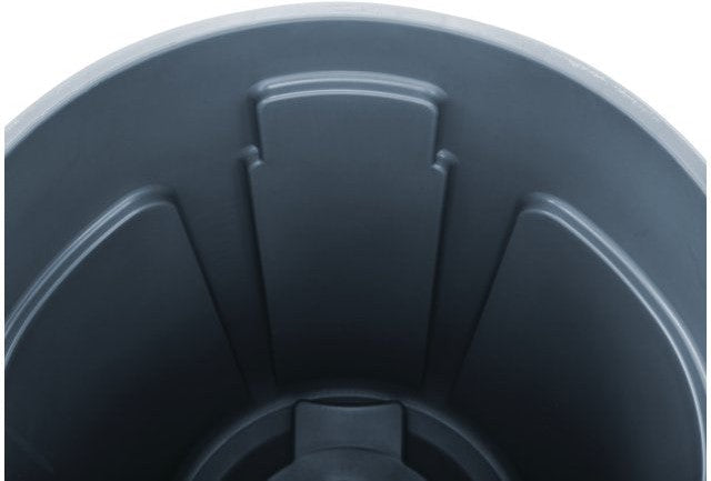 Rubbermaid - 32 Gal BRUTE Gray Round Waste Container Without Lid - RCP-2632-88-GRAY