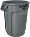Rubbermaid - 32 Gal BRUTE Gray Round Waste Container Without Lid - RCP-2632-88-GRAY