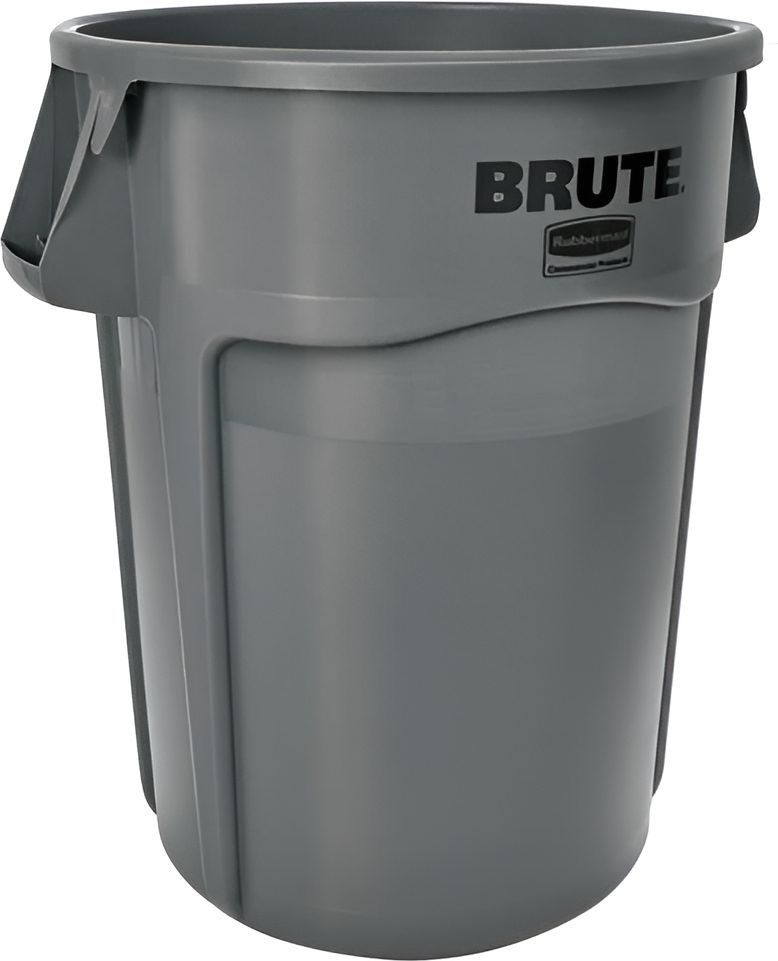 Rubbermaid - 4 Gal/167 L Gray Vented Waste Containers, Each - RCP-2643-60-GRAY