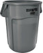 Rubbermaid - 4 Gal/167 L Gray Vented Waste Containers, Each - RCP-2643-60-GRAY
