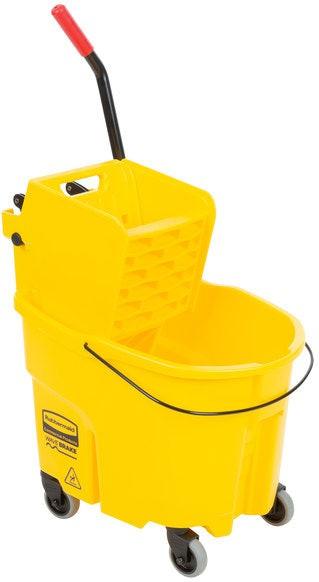 Rubbermaid - Yellow Wave Brake Side Press Combo - RCP-7580-88-YEL