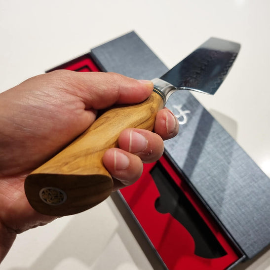 Ryda Knives - 7" Nakiri Knife 73 Layer Damascus - ST650-7-Nakiri-Knife