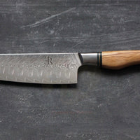 Ryda Knives - 7" Santoku Knife 73 Layer Damascus - ST650-7-Santoku-Knife