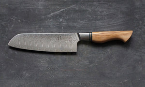 Ryda Knives - 7" Santoku Knife 73 Layer Damascus - ST650-7-Santoku-Knife
