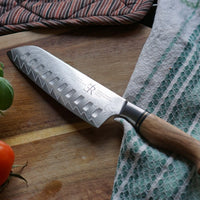Ryda Knives - 7" Santoku Knife 73 Layer Damascus - ST650-7-Santoku-Knife