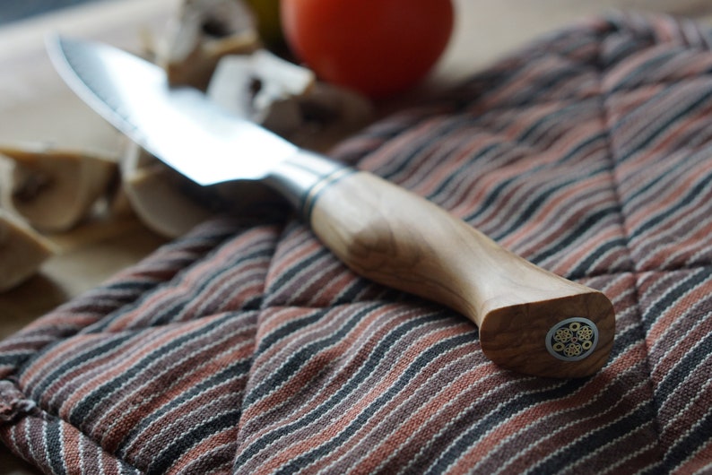 Ryda Knives - 7" Santoku Knife 73 Layer Damascus - ST650-7-Santoku-Knife