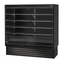 Howard-McCray - 75" Black Vertical Dairy Open Air Merchandiser - SC-OD35E-6-B-LED