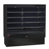 Howard-McCray - 75" Black Vertical Dairy Open Air Merchandiser - SC-OD35E-6-B-LED