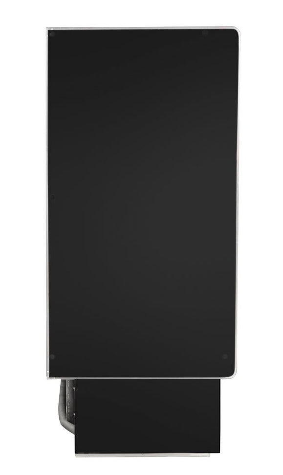 Howard-McCray - 75" Black Vertical Dairy Open Air Merchandiser - SC-OD35E-6-B-LED