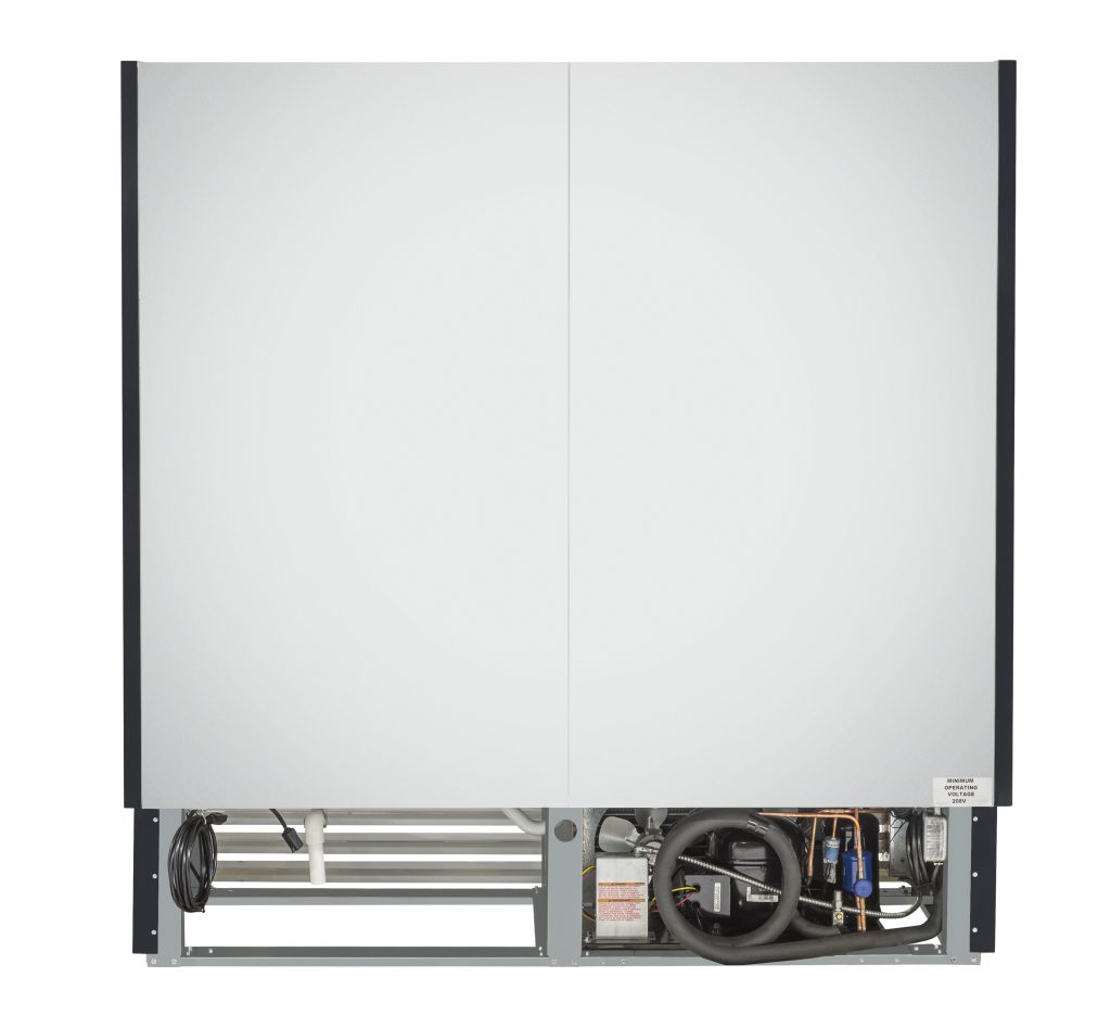 Howard-McCray - 75" Black Vertical Dairy Open Air Merchandiser - SC-OD35E-6-B-LED