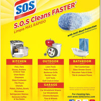 S.O.S - Soap Filled Steel Wool Cleaning Pads, 10/Bx - HP02950