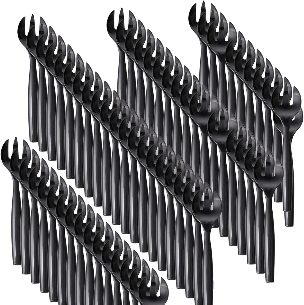 Sabert - 10" Black PP Serving Fork, Pack of 72 - UBK72FPP