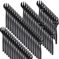 Sabert - 10" Black PP Serving Fork, Pack of 72 - UBK72FPP