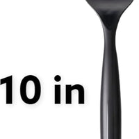 Sabert - 10" Black PP Serving Fork, Pack of 72 - UBK72FPP
