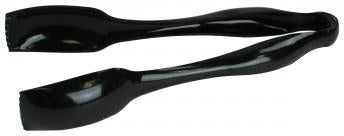 Sabert - 10" Black Plastic Salad Tongs Serving Utensil, 36/Cs - UBK36T