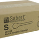 Sabert - 10" PP Black Serving Spoon, 72/Cs - UBK72SPP