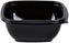 Sabert - 12 Oz Black Square Plastic Containers - 500/cs - 95012B500 (Special Order Item)