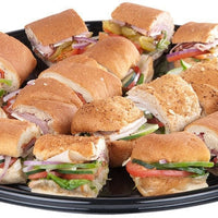 Sabert - 12" Sturdiware Black Plastic Platter, 36/Cs - 9012