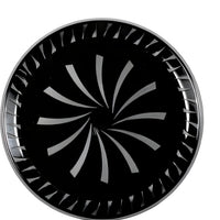 Sabert - 12" Sturdiware Black Plastic Platter, 36/Cs - 9012