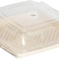 Sabert - 14" Clear Lid for Square Pulp Platter, 25/Cs - 52914F025
