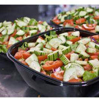 Sabert - 160 Oz Black Square Catering Bowls, Pack of 500 - 94160B50