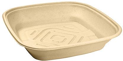 Sabert - 160 Oz Square Pulp Catering Bowl, 25/Cs - SAB42141600D25