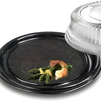 Sabert - 18" Marble Flat Tray with Lid Combo, 50/cs - C818 (Special Order Item)