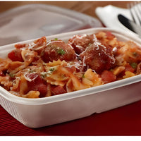 Sabert - 28 Oz Pulp Rectangle PLA Laminated Container, 150/Cs - 48632D150