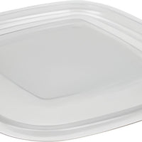 Sabert - 32, 48, 64 Oz Clear Flat Lid for Large Square Bowls, 150/Cs - 51900B150