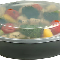 Sabert - 32 Oz Black Round Microwavable Plastic Containers, 300/Cs - 77132B300