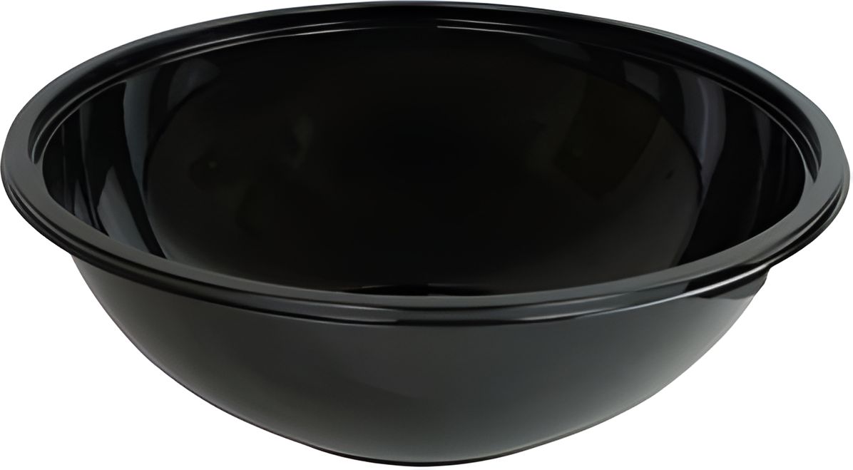 Sabert - 320 Oz Black PET Round Catering Bowls, 25/Cs - 92320 (Special Order Item)