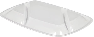 Sabert - 35 Oz Clear Dome Lid for Three-Compartment Medium Rectangle Container, 150/Cs - 52173B150N