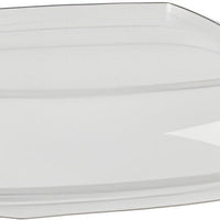 Sabert - 64 Oz Clear Square Plastic Bowl with Lid Combo, 75/Cs - C19064B75 (Special Order Item)