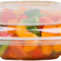 Sabert - 8 Oz Clear Square Plastic Bowl, 500/Cs- 15008B500