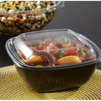 Sabert - 9" Clear Square Lid Fits with Plastic Containers, 150 Per Case - 52900B150