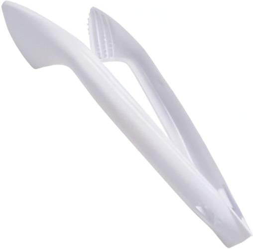 Sabert - 9" White Polypropylene Serving Tong, 36/Cs - UWT36PPT