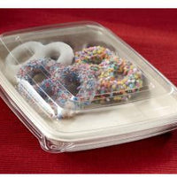Sabert - 9.25 x 6.75 Clear Lid Fits with Rectangle Pulp Containers - 300/Cs - 51601F300PCR