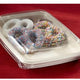 Sabert - 9.25 x 6.75 Clear Lid Fits with Rectangle Pulp Containers - 300/Cs - 51601F300PCR