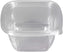 Sabert - Clear 16 Oz. Small Square Bowl with Lid, 250/Cs - SABC15016TR250