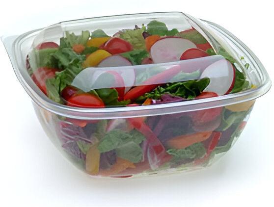 Sabert - Clear 24 Oz Medium Square Bowl with Dome Lid, 150/Cs - 4403052