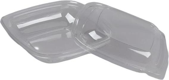 Sabert - Clear 24 Oz. Medium Square Bowl with Dome Lid, 150/Cs - SABC18024TR150