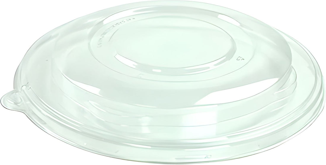 Sabert - Clear High Dome Lid for 24, 32, 48 Oz Pulp Round Bowls, 300/Cs - 5112090D300