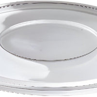 Sabert - Clear Large Flat Lid for 24, 32, 48 Oz Round Bowls, 100/cs - 51048A100