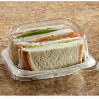 Sabert - Clear Lid for Pulp Sandwich Containers, 300/cs - 534555D