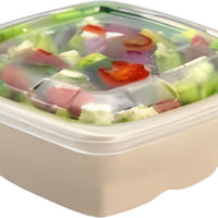Sabert - Clear PP Lid for 24, 28, 32 oz. Square Pulp Bowls, 300/cs - 51932F300 (Special Order Item)