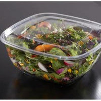 Sabert - Clear Square Flat Lid Fits For 18048B300 Plastic Bowls, 300/Cs - 51800B300