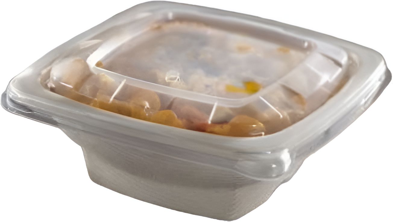 Sabert - Clear Vented Lid fits for 16 oz Square Pulp Bowls, 300/Cs - 51916F300