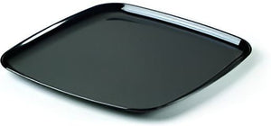 Sabert - Mozaïk 14" Plastic Black Square Platter, 25/Cs - 9314