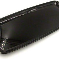 Sabert - Mozaïk 9" x 22" Plastic Black Rectangle Platter, 25/Cs - 9322